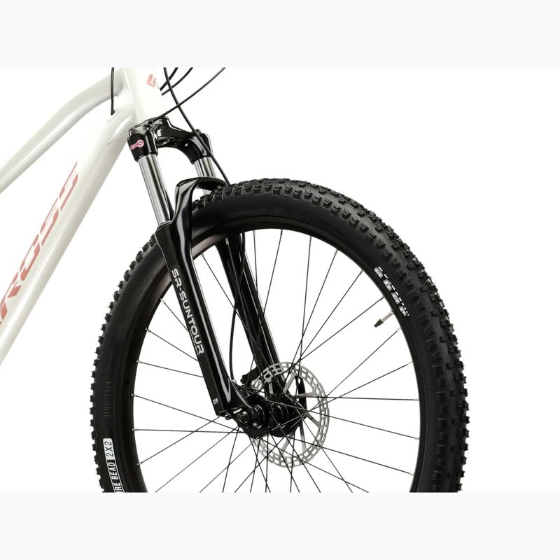 Bicicletă de munte pentru femei KROSS Lea 5.0 27,5" white/pink/gloss 5
