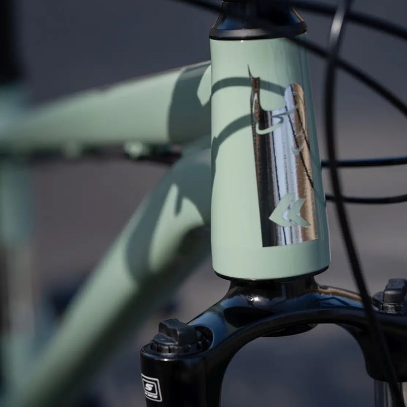 Bicicletă dirt KROSS Spade 1.0 green/silver/gloss 14