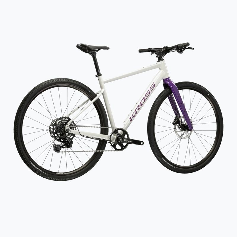 Bicicletă gravel KROSS Esker 1.0 FL grey/purple/gloss 3
