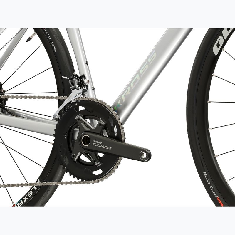 Bicicletă de șosea KROSS Alta 2.0 silver/turquoise/gloss 8