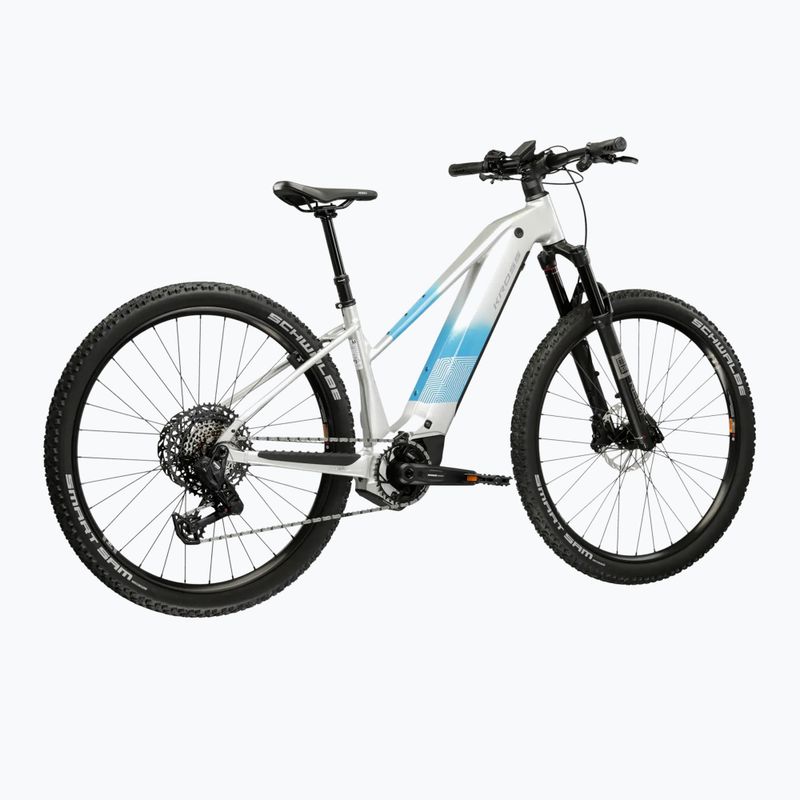 Bicicletă electrică pentru femei KROSS Influx Hyb 5.0 W 29 cells 800 Wh silver/blue/gloss 3