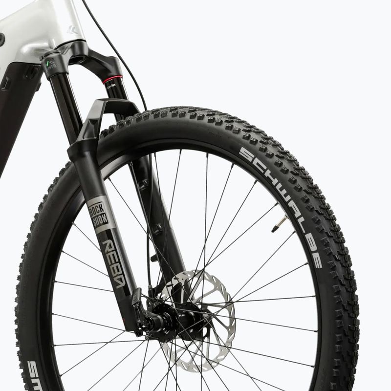 Bicicletă electrică pentru femei KROSS Influx Hyb 5.0 W 29 cells 800 Wh silver/blue/gloss 6
