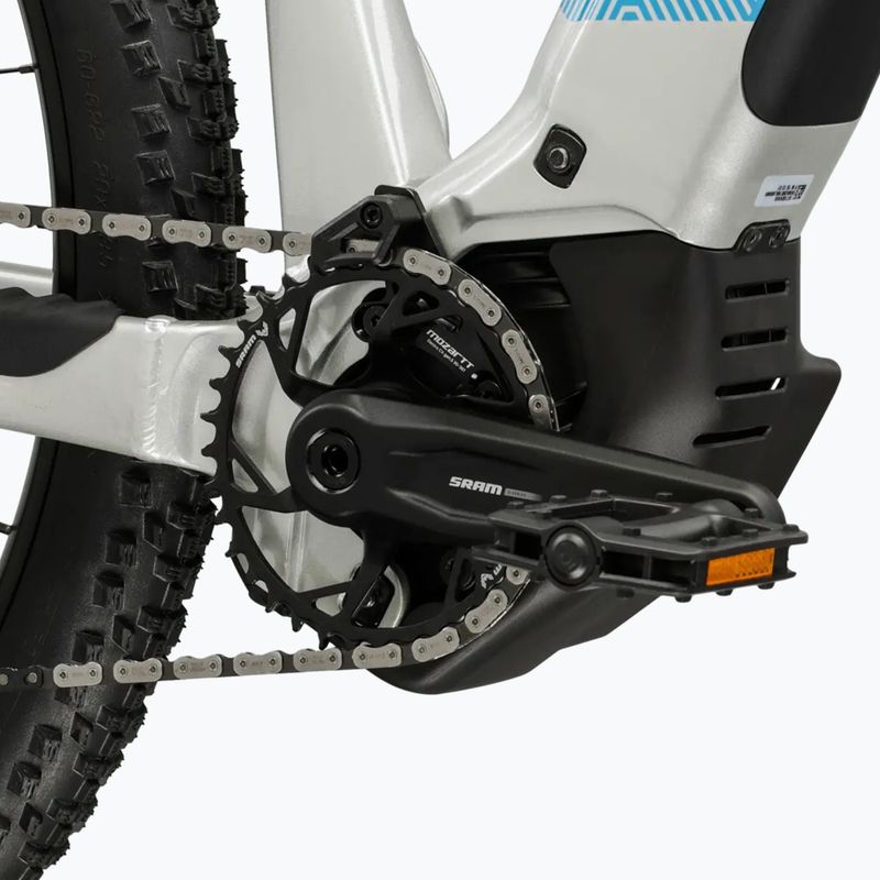 Bicicletă electrică pentru femei KROSS Influx Hyb 5.0 W 29 cells 800 Wh silver/blue/gloss 9
