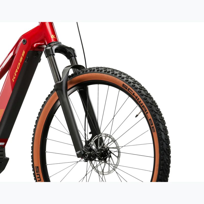 Bicicletă electrică pentru femei KROSS Influx Hyb 4.0 W 29 el. 800 Wh ruby/burgundy/gloss 6