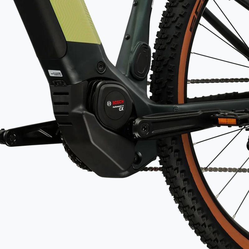 Bicicletă electrică KROSS Influx Hyb 4.0 29 el. 800 Mh green/khaki/matte 10