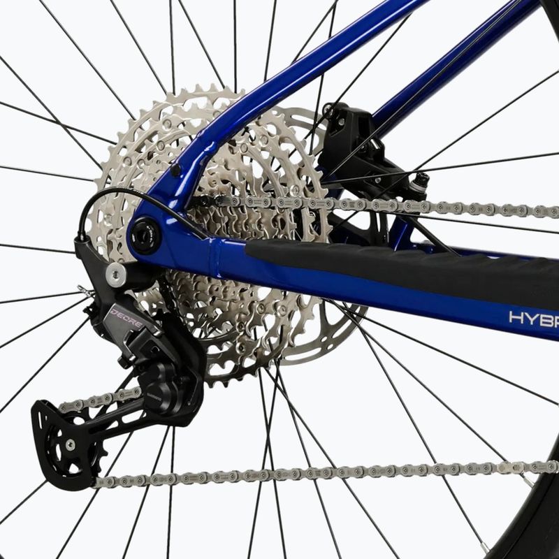 Bicicletă electrică KROSS Influx Hyb 4.0 29 el. 800 Mh blue/light blue/gloss 8