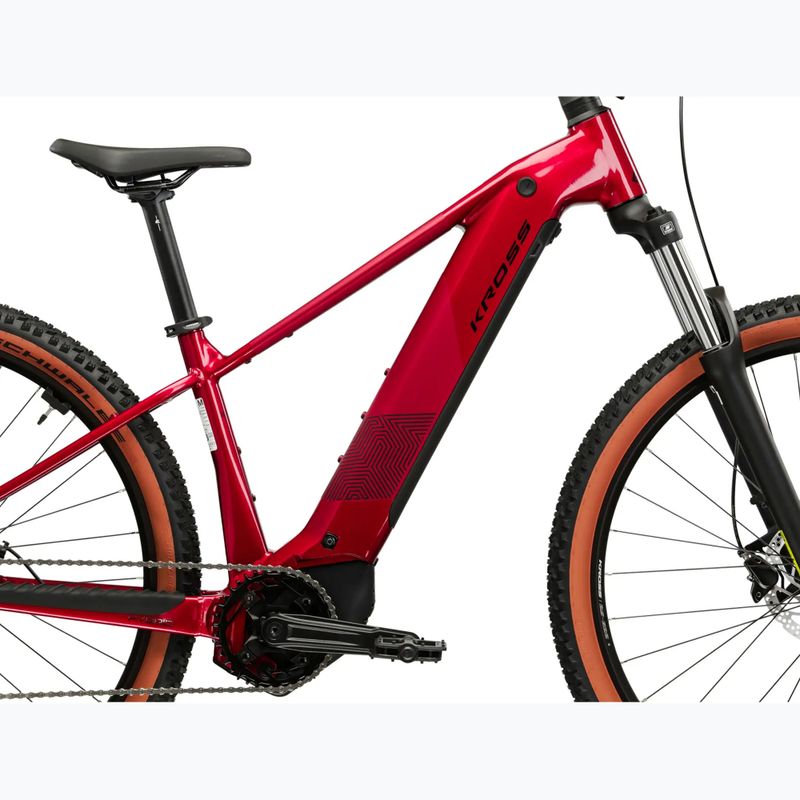 Bicicletă electrică KROSS Influx Hyb 2.0 29 el. 600 Wh ruby/black/gloss 12