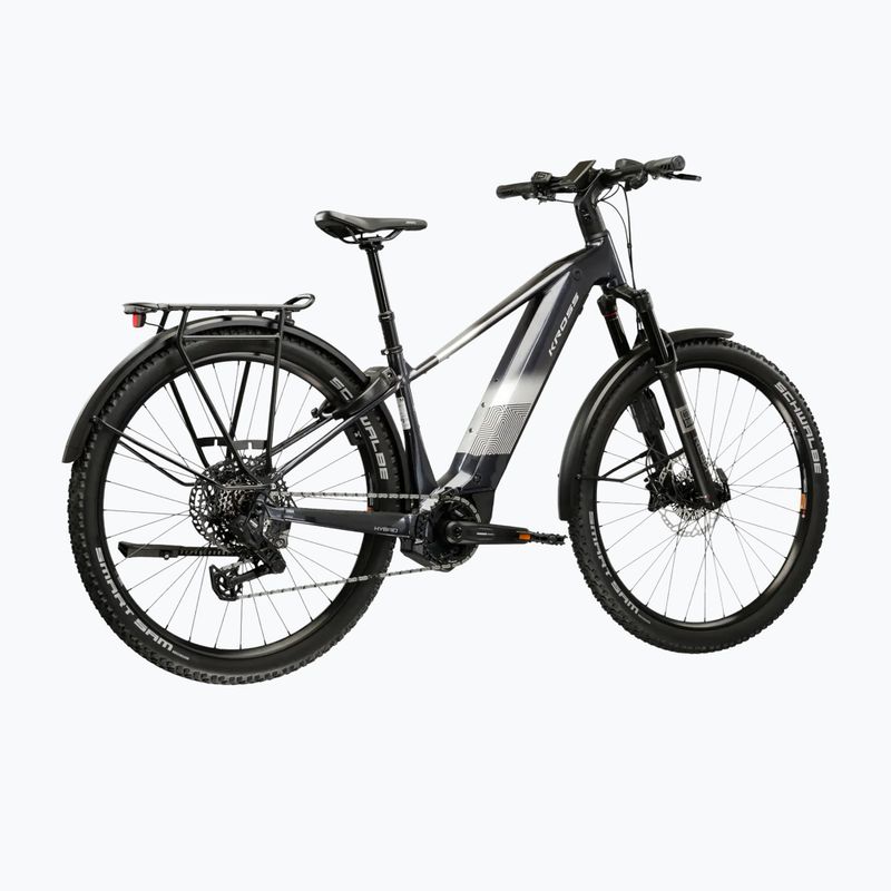 Bicicletă electrică KROSS Influx Suv Hybrid 6.0 29 el. 800 Wh graphite/silver/gloss 3