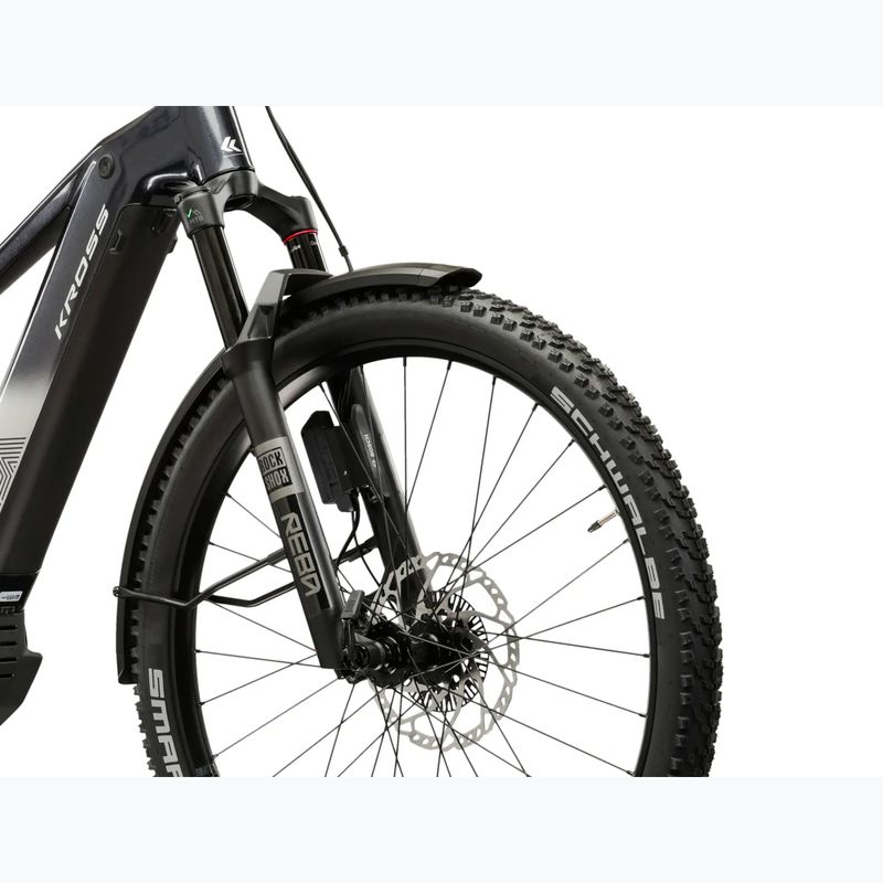 Bicicletă electrică KROSS Influx Suv Hybrid 6.0 29 el. 800 Wh graphite/silver/gloss 6