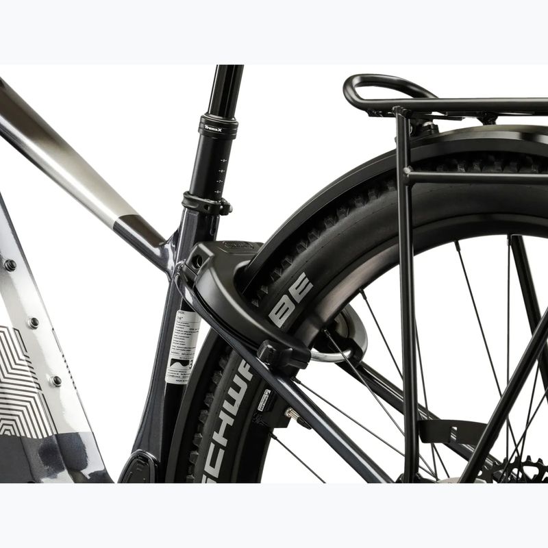 Bicicletă electrică KROSS Influx Suv Hybrid 6.0 29 el. 800 Wh graphite/silver/gloss 12