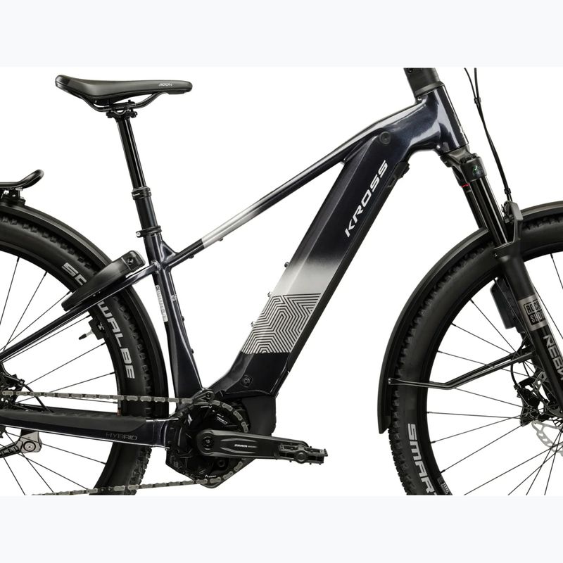 Bicicletă electrică KROSS Influx Suv Hybrid 6.0 29 el. 800 Wh graphite/silver/gloss 13