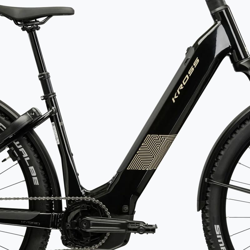 Bicicletă electrică KROSS Influx Suv Hybrid 4.0 800 29 el. black/beige/gloss 3