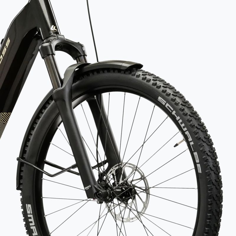 Bicicletă electrică KROSS Influx Suv Hybrid 4.0 800 29 el. black/beige/gloss 8