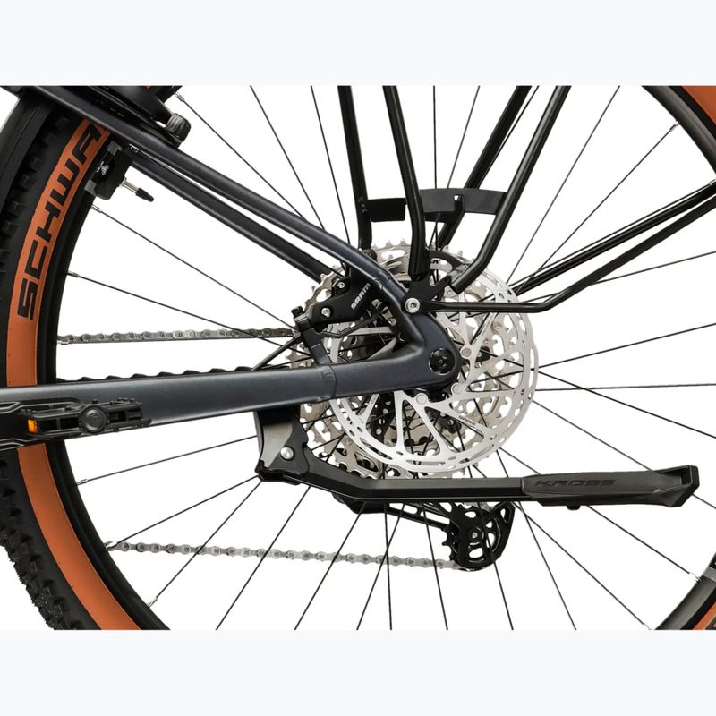 Bicicletă electrică KROSS Influx Suv Hybrid 4.0 800 29 el. graphite/gold/matte 11