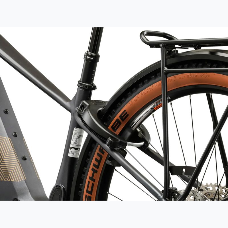 Bicicletă electrică KROSS Influx Suv Hybrid 4.0 800 29 el. graphite/gold/matte 12