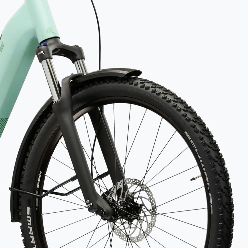 Bicicletă electrică KROSS Influx Suv Hybrid 3.0 29 el. 800 Wh green/green/matte 6