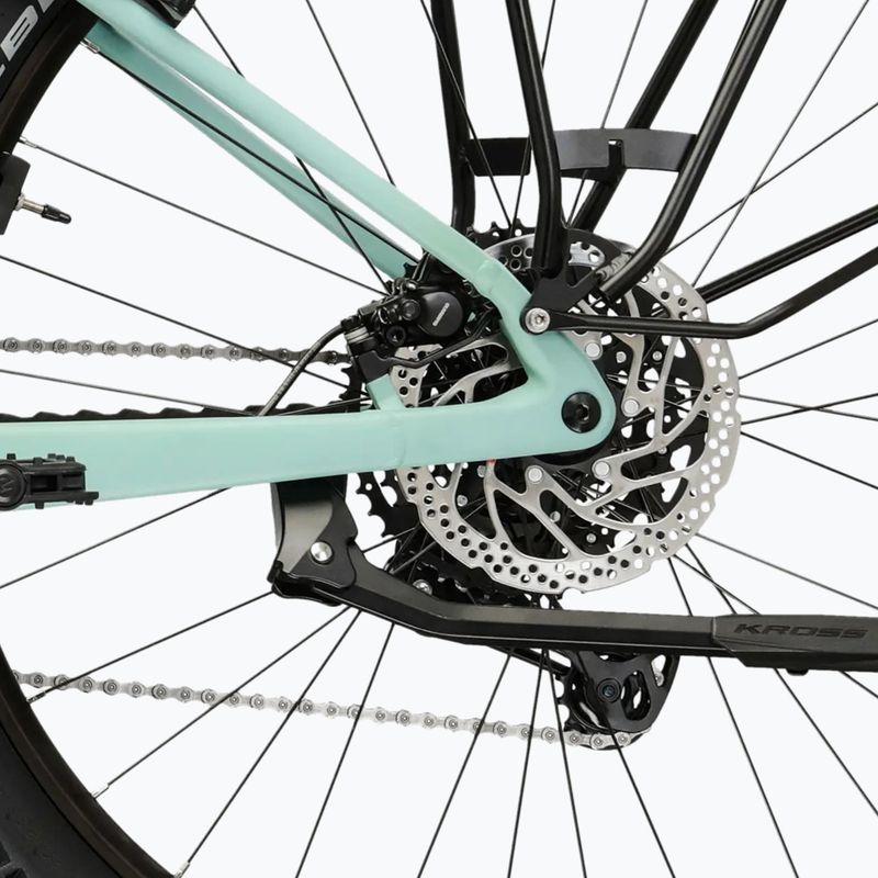 Bicicletă electrică KROSS Influx Suv Hybrid 3.0 29 el. 800 Wh green/green/matte 11