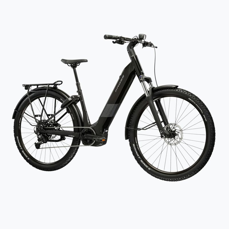 Bicicletă electrică KROSS Influx Suv Hybrid 3.0 29 el. 800 Wh black/silver/gloss 2