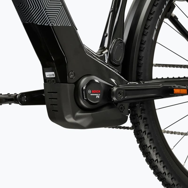 Bicicletă electrică KROSS Influx Suv Hybrid 3.0 29 el. 800 Wh black/silver/gloss 10