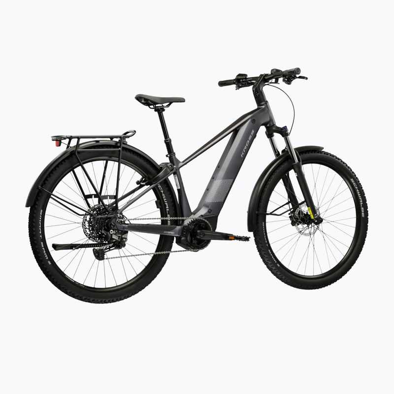 Bicicletă electrică KROSS Influx Suv Hybrid 3.0 29 el. 800 Wh graphite/silver/matte 3