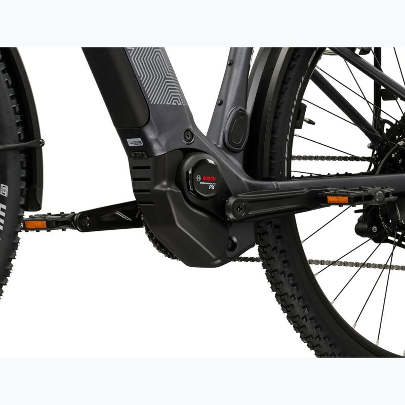 Bicicletă electrică KROSS Influx Suv Hybrid 3.0 29 el. 800 Wh graphite/silver/matte 10