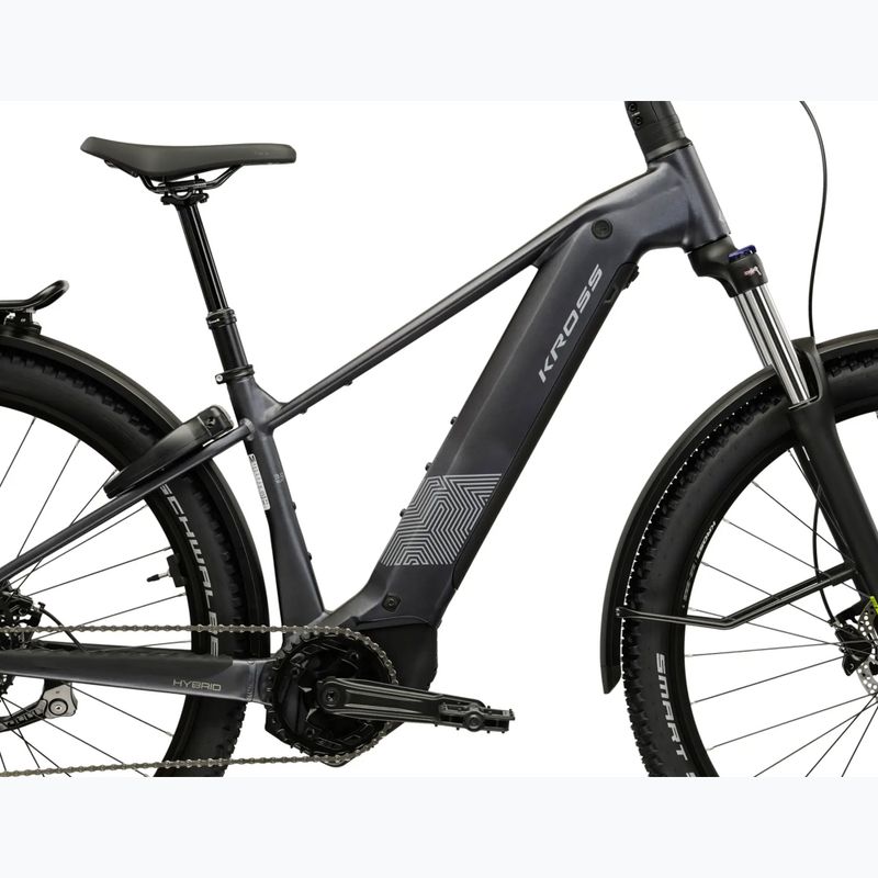 Bicicletă electrică KROSS Influx Suv Hybrid 3.0 29 el. 800 Wh graphite/silver/matte 13