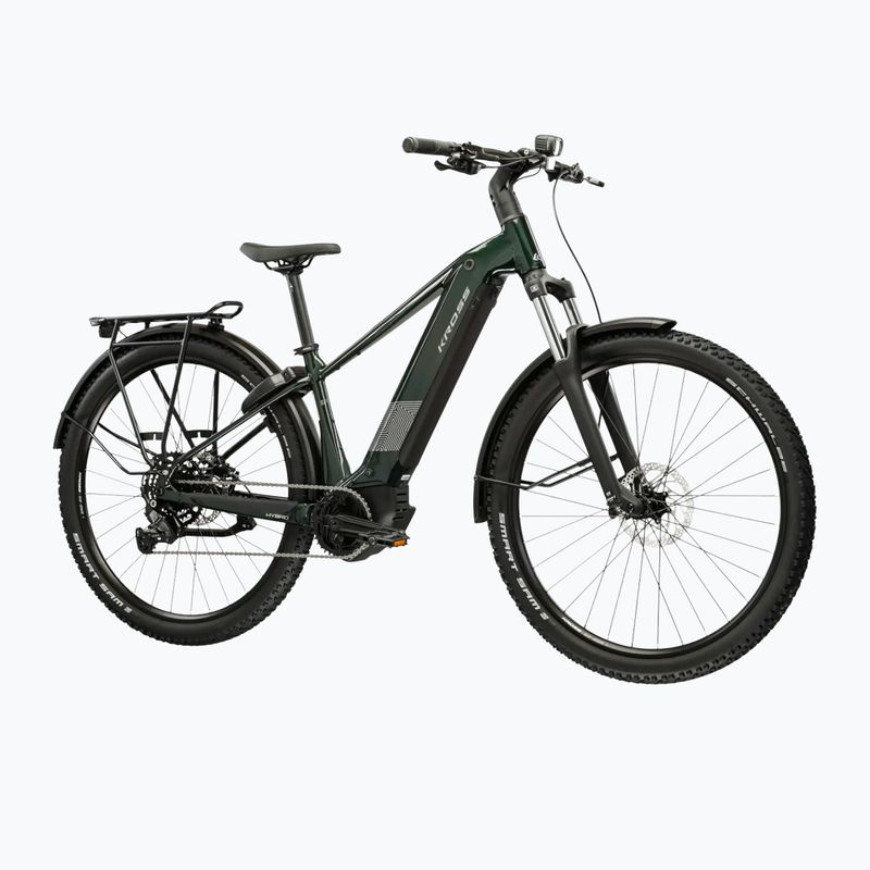 Bicicletă electrică KROSS Influx Suv Hybrid 2.0 600Wh green/silver/gloss 2