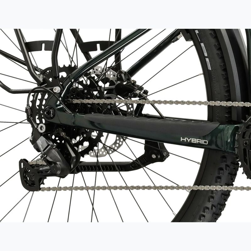 Bicicletă electrică KROSS Influx Suv Hybrid 2.0 600Wh green/silver/gloss 8