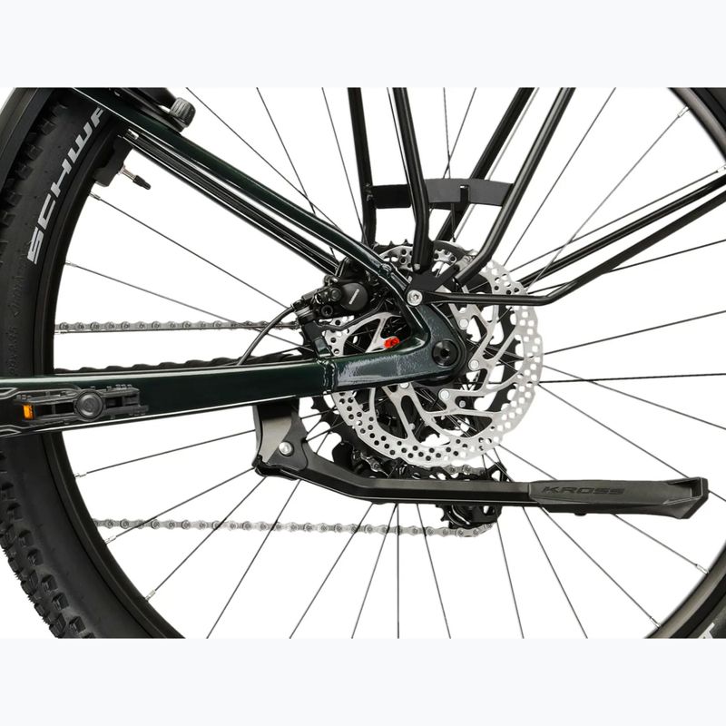 Bicicletă electrică KROSS Influx Suv Hybrid 2.0 600Wh green/silver/gloss 11