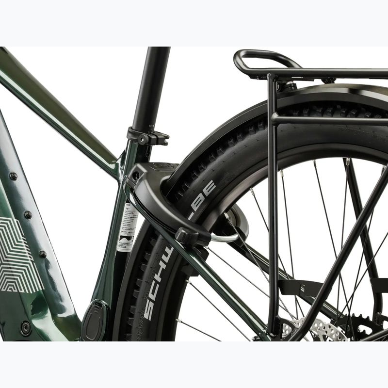 Bicicletă electrică KROSS Influx Suv Hybrid 2.0 600Wh green/silver/gloss 12