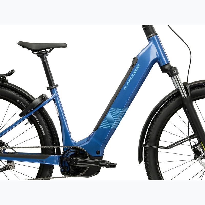 Bicicletă electrică KROSS Influx Suv Hybrid 2.0 600 29 el. blue/light blue/gloss 13