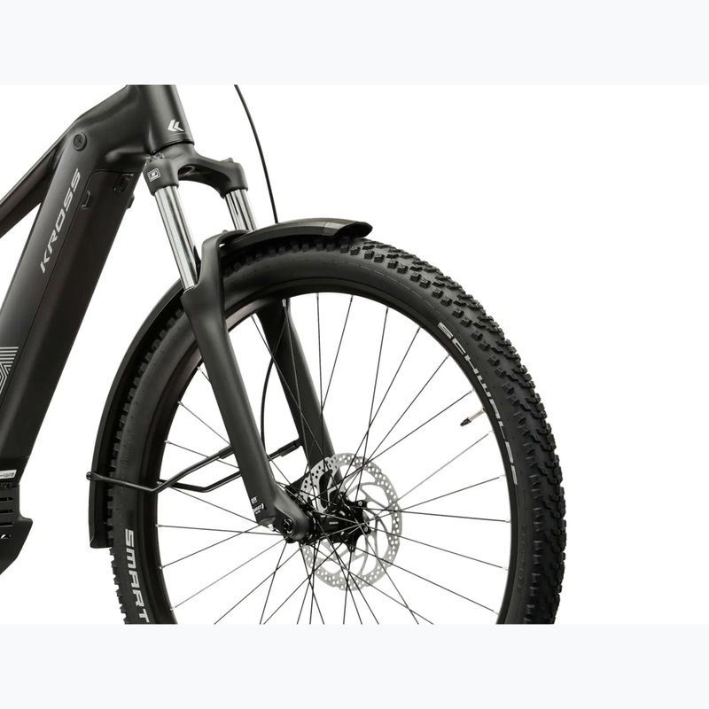 Bicicletă electrică KROSS Influx Suv Hybrid 2.0 600 29 electric black/silver/matte 6