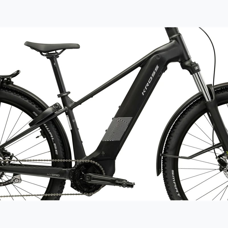 Bicicletă electrică KROSS Influx Suv Hybrid 2.0 600 29 electric black/silver/matte 13