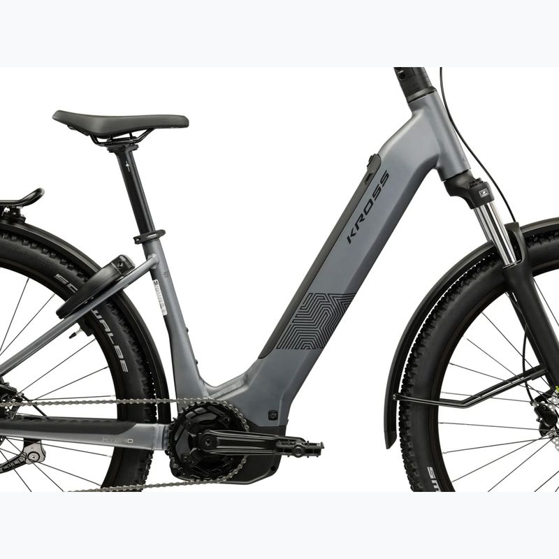 Bicicletă electrică KROSS Influx Suv Hybrid 2.0 600Wh LS 27,5" grey/black/matte 13