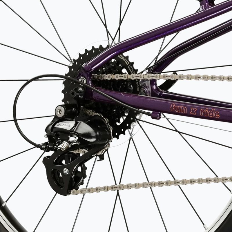 Bicicletă pentru copii KROSS Liftie 24 purple/copper/gloss 7