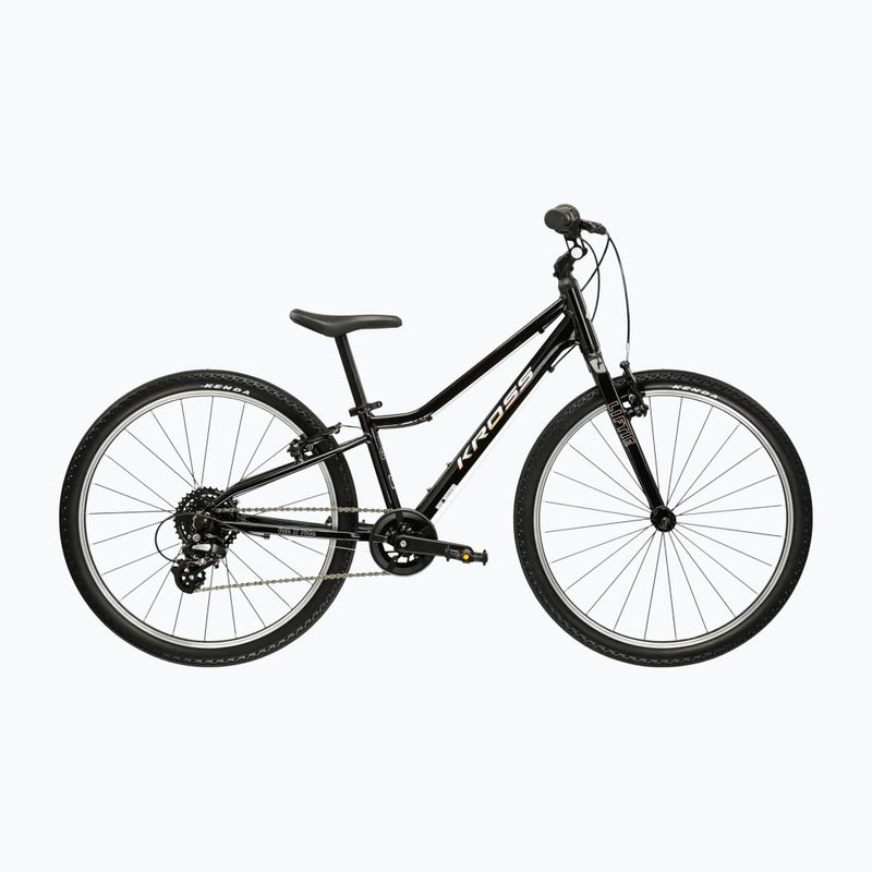 Bicicletă pentru copii KROSS Liftie 24 black/silver/gloss