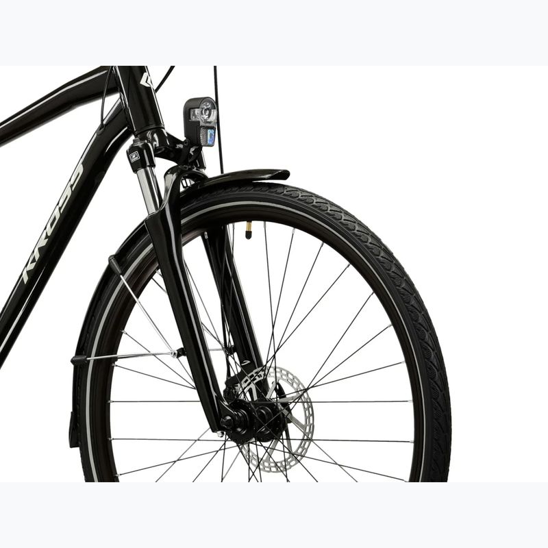 Bicicletă trekking KROSS Trans 3.0 black/grey/gloss 5