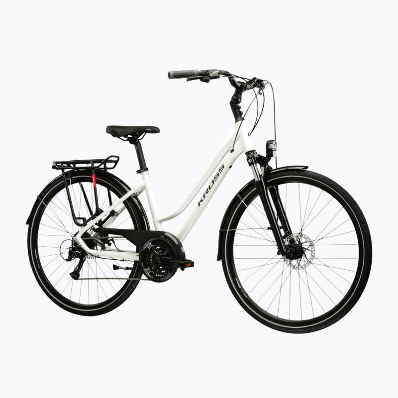 Bicicletă trekking pentru femei KROSS Trans 3.0 In pearl/black/gloss 2