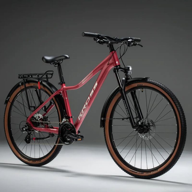 Bicicletă de munte pentru femei KROSS Lea X200 Eq W 27.5 pink/silver/matte 11