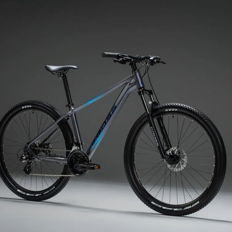 Bicicletă de munte KROSS Hexagon X200 29" grey/blue/matte 10