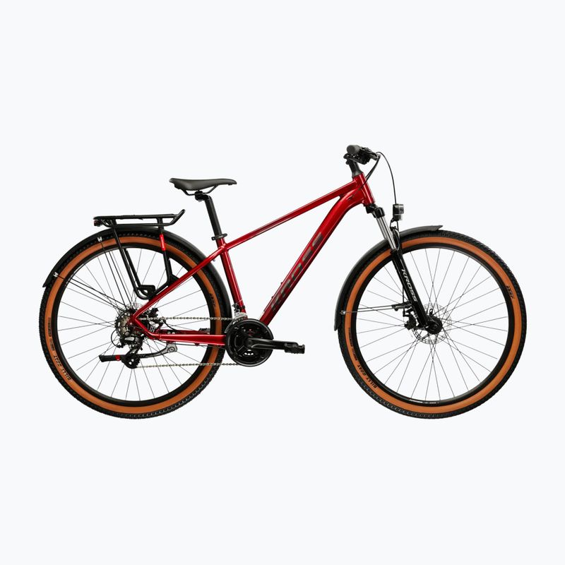 Bicicletă de munte KROSS Hexagon X200 EQ 29" ruby/graphite/gloss