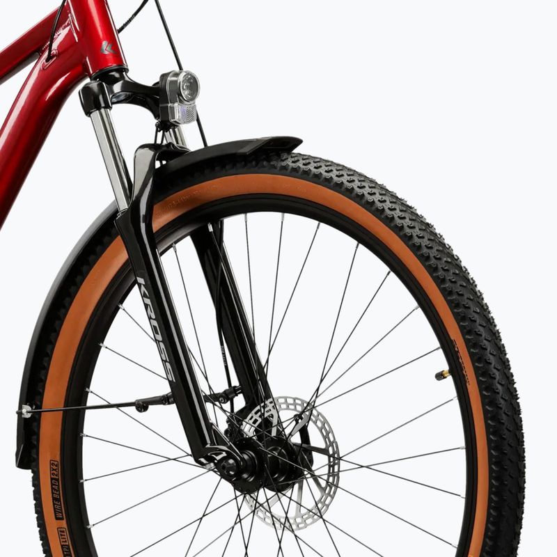 Bicicletă de munte KROSS Hexagon X200 EQ 29" ruby/graphite/gloss 5