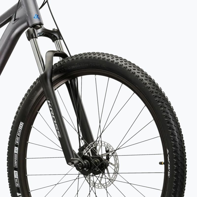 Bicicletă de munte KROSS Hexagon X200 27,5" grey/blue/matte 5