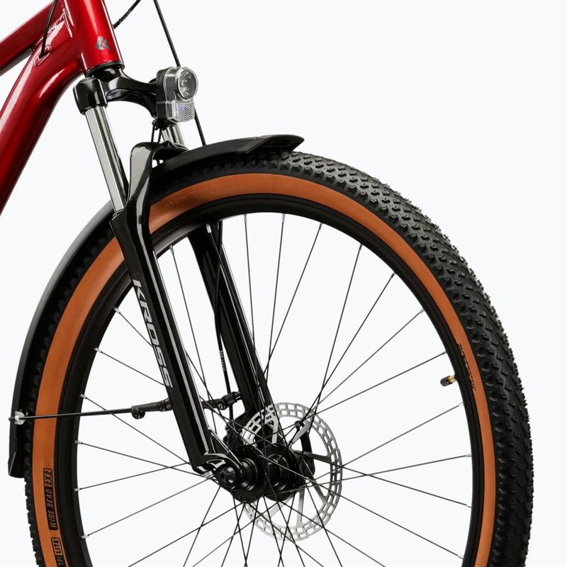 Bicicletă de munte KROSS Hexagon X200 EQ 27,5" ruby/graphite/gloss 6
