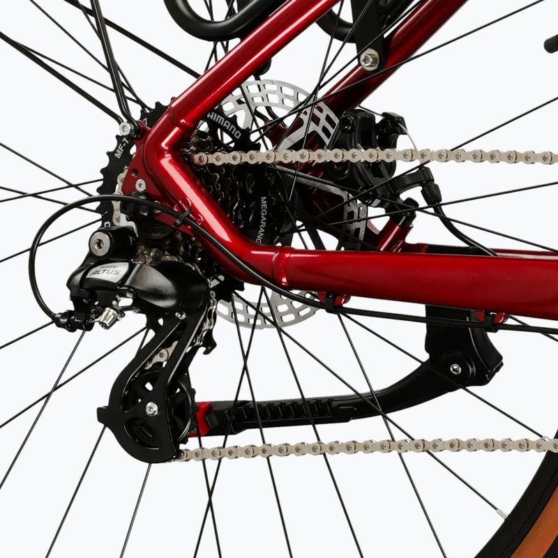 Bicicletă de munte KROSS Hexagon X200 EQ 27,5" ruby/graphite/gloss 8