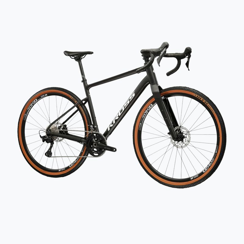 Bicicletă gravel KROSS Esker 6.0 black/white/matte/gloss 2