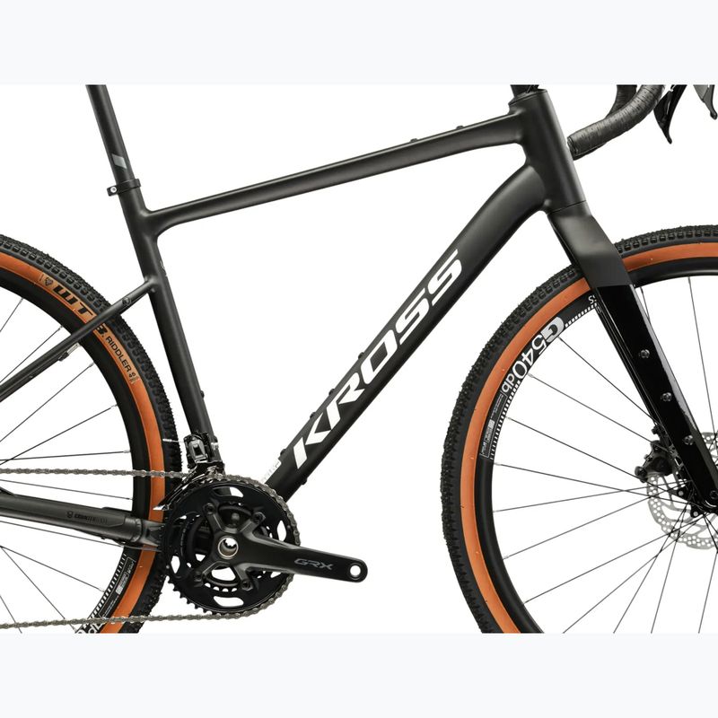 Bicicletă gravel KROSS Esker 6.0 black/white/matte/gloss 12