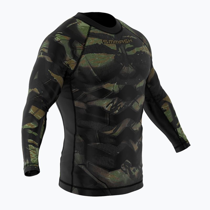 SMMASH Tiger Armour pentru bărbați cu mânecă lungă negru-verde RSO3 4