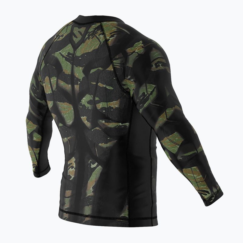 SMMASH Tiger Armour pentru bărbați cu mânecă lungă negru-verde RSO3 5