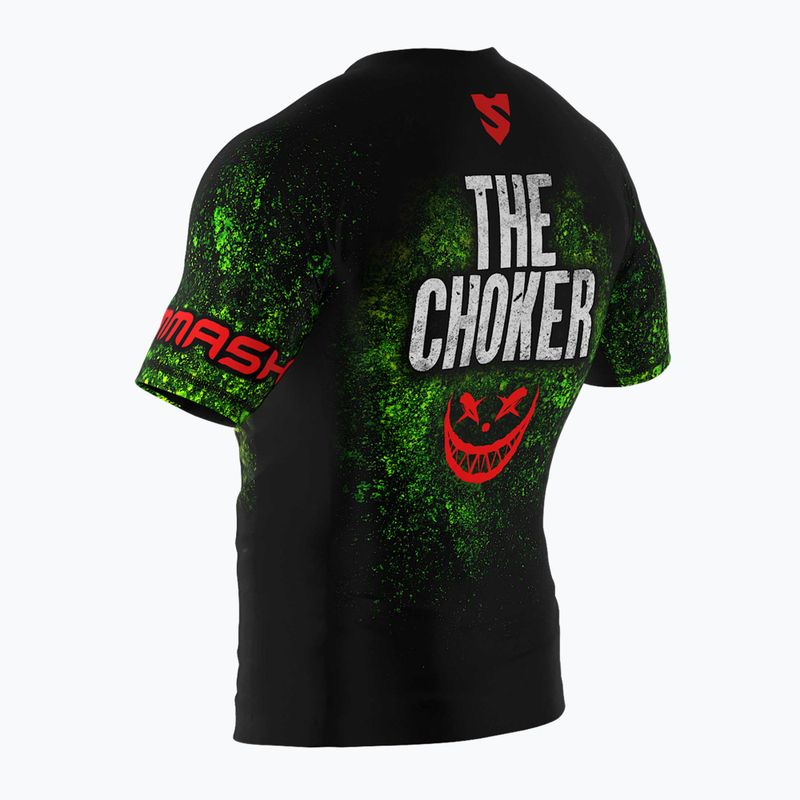 Rashguard pentru bărbați SMMASH The Choker verde RSO2 6